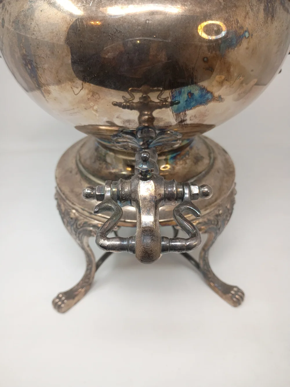 Reed & Barton Antique-Style Silver Plated Samovar Urn with Handles